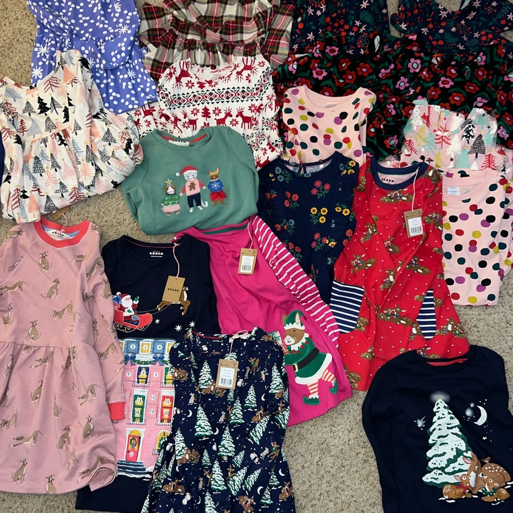 Mini Boden Hanna Anderson holiday winter Kids' Clothing Bundle
